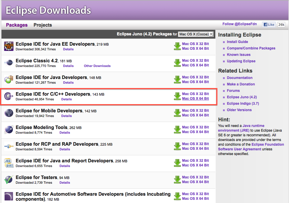 Find downloads for packages, developer builds, and projects.Installing Java...