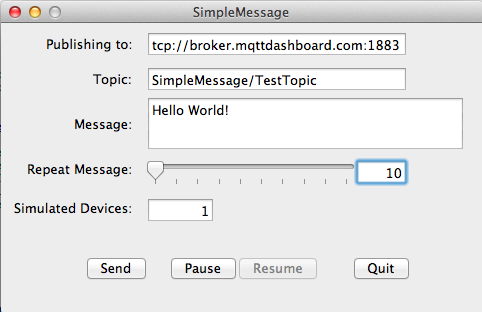 SimpleMessage MQTT Client v0.1.1